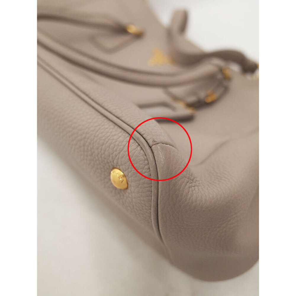 Prada Vitello Daino leather shopper tote bag grained calfskin leather Pink - Picture 9 of 9